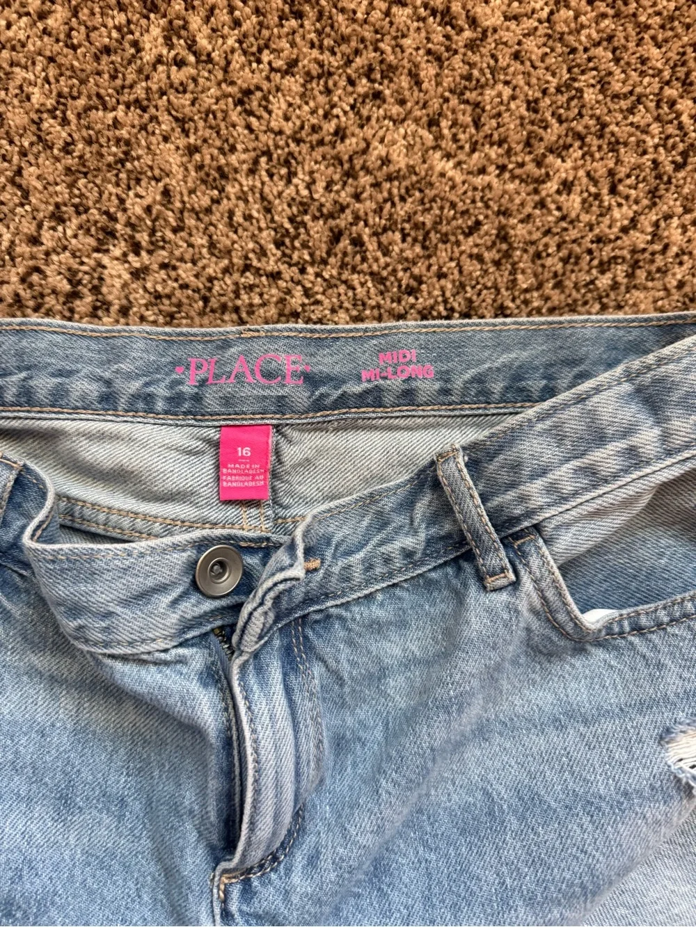 Children’s place size 16 Jean short